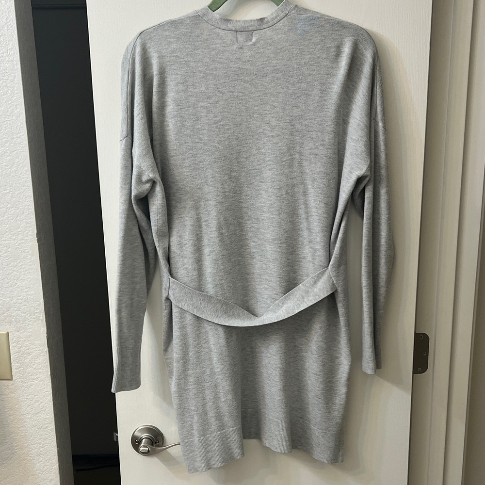 a new day Light Gray Open Cardigan - Picture 2 of 6